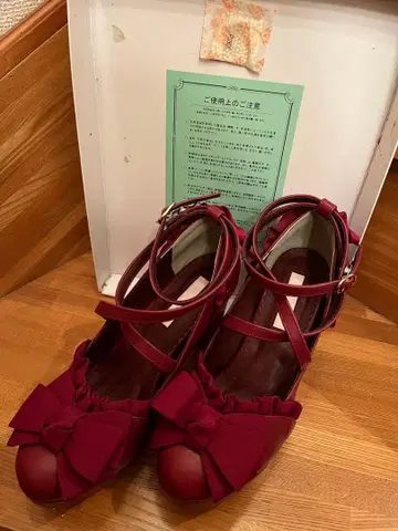 LIZ LISA 펌프스 빨간색 리본