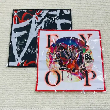 B'z 가챠가챠 파이버 타월 블랙 화이트 FYOP 2025