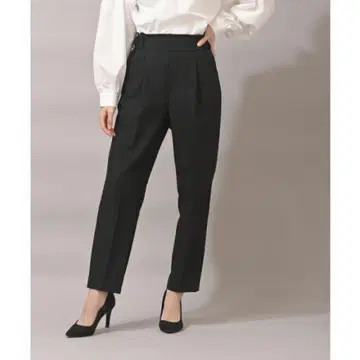 [ 미사용 새상품 ] rps 아르피에스 턱 테이퍼드 팬츠 블랙 L