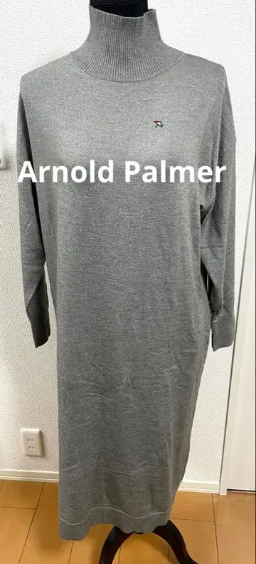 [ 아놀드 파머 ] 터틀넥 원피스 로고 L