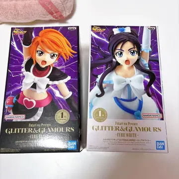 빛의 전사 프리큐어 큐어 화이트 큐어 블랙 피규어 2종 세트