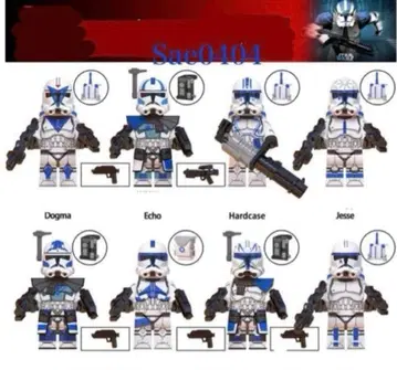 제501대대 클론 트루퍼 미니 피규어 8개 스타 워즈