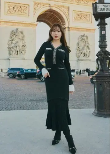 herlipto Isaline Long Knit Dress