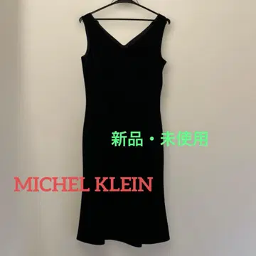 원피스 드레스 MICHELKLEIN 블랙 벨벳