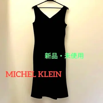 원피스 드레스 MICHELKLEIN 블랙 벨벳