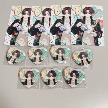 스오우 슌토 윈브레 벌스데이 하트 캔뱃지 엽서