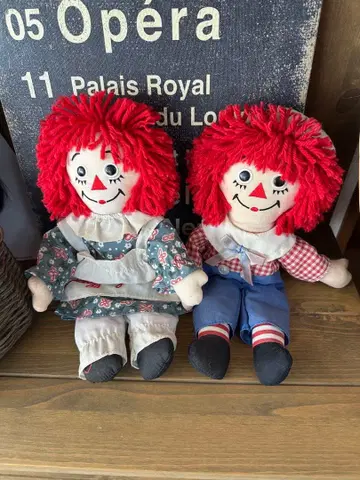 RAGGEDY ANN 라가데이 앤 앤디 아메리칸 잡화 커플 세트