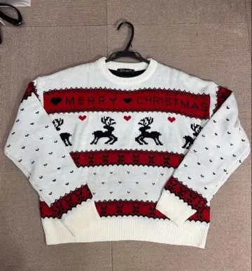 크리스마스 니트 스웨터 MERRY CHRISTMAS