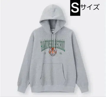 GU 기묘한 이야기 후드티 S 사이즈 그레이 여성용 남성용