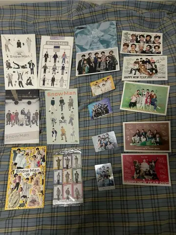 Snow Man 뉴스레터 신년 엽서 생일 카드 세트