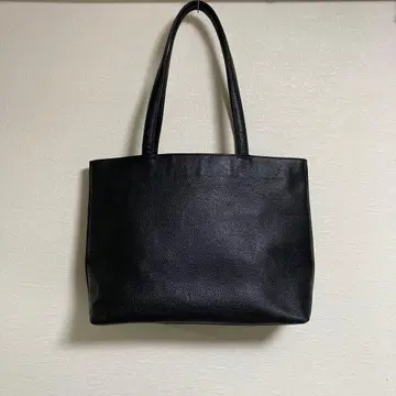 HushTug 해시태그 주름 가죽 토트백 새상품