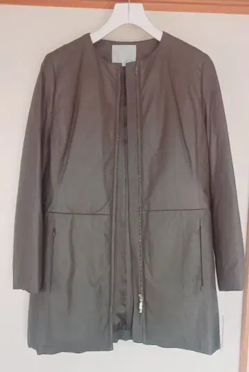 그레이 롱 기장 아우터 자켓