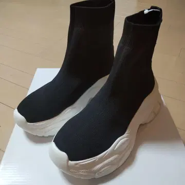 LEPSIM 니트 스니커즈 부츠 M