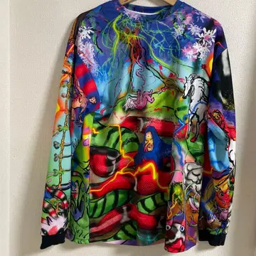 HAREM Your Future Loundry 올 패턴 롱 T셔츠