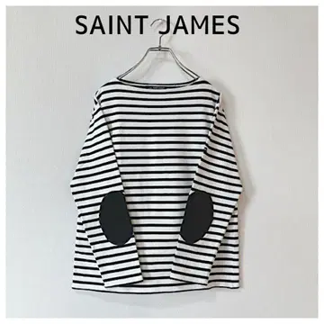 세인트 제임스 팔꿈치 패치가 귀여운 보더 티셔츠