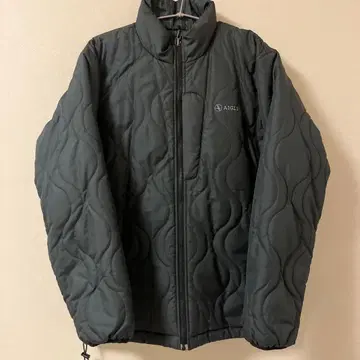 AIGLE 퀼팅 자켓 블랙 리버서블 S