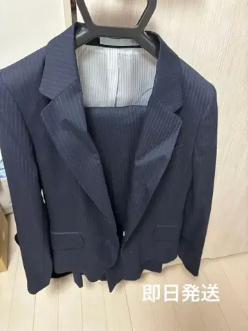 [ 당일 발송 ] 네이비 스트라이프 비즈니스 자켓