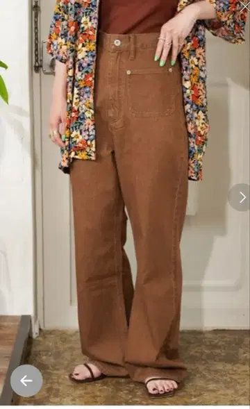 베이세스톡 [ ZOZO한정판 ] 워셔블 / 앞 포켓 플레어 팬츠