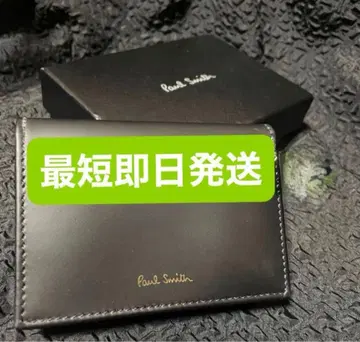 PaulSmith 폴스미스 명함지갑 카드 케이스 가죽 블랙