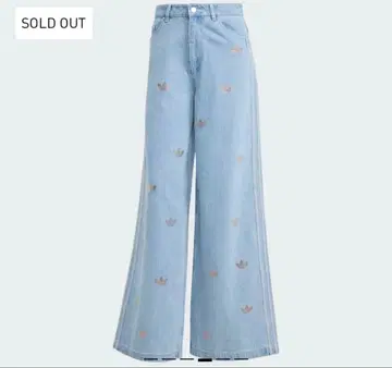 새상품급 adidas originals 데님 큐빅 팬츠