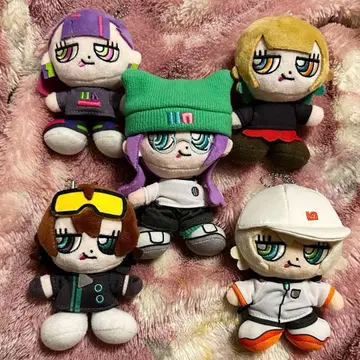 계속 한밤중이면 좋을 텐데 봉제 인형 5종 세트