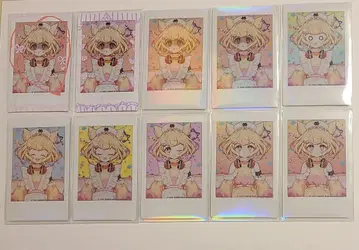 냥타지아! 와카마쿠모 후와리 랜덤 인스턴트 사진 친필 사인 10장