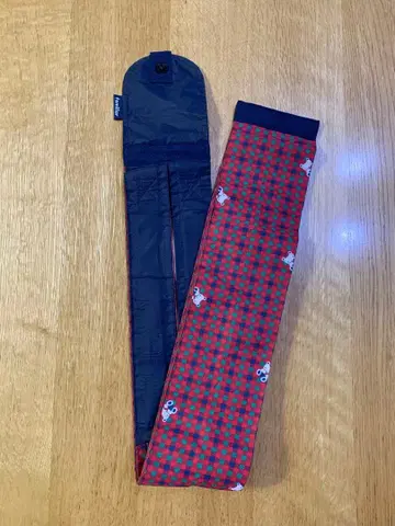 familiar 에코백 빨간색 체크 무늬 M 사이즈