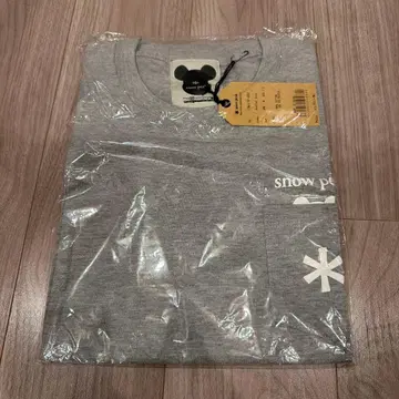 스노우피크 x 베어브릭 콜라보 T셔츠 BE@RBRICK 그레이 M