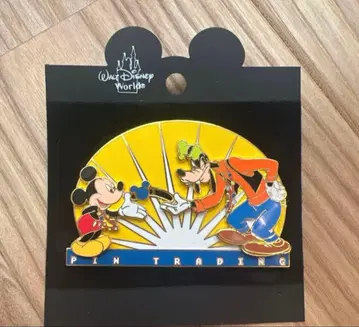 wdw 디즈니 구피 미키 핀 배지 LE5000