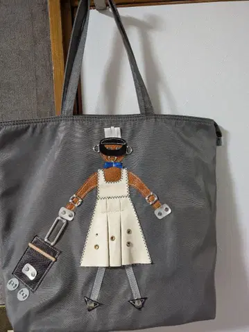 새상품급 새상품 자수 나일론 토트백