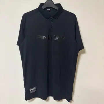 PING 블랙 피케 셔츠