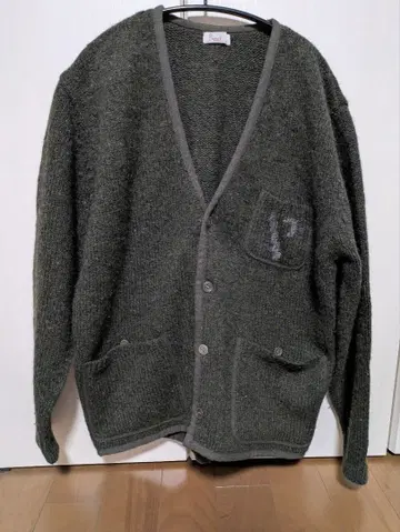 Papas 남성용 가디건 올리브 그린