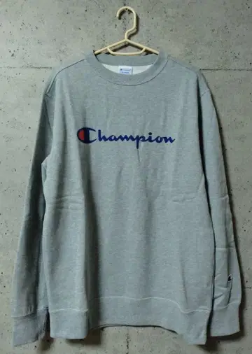 Champion 로고 스웨트 셔츠 그레이 XL