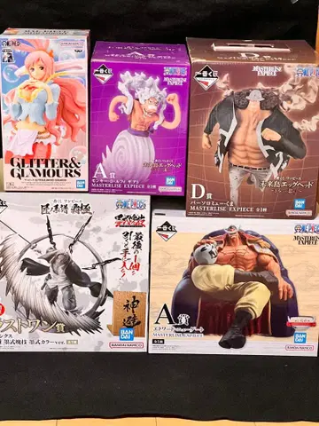 원피스 피규어 샹크스 흰 수염 몽키 D 루피 곰 시라호시