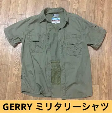 GERRY 올리브 반팔 긴팔 셔츠 M