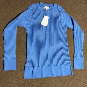 HYKE 라이트 블루 긴팔 니트 01