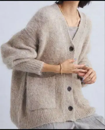 그린 레이블 릴랙싱 베이지 가디건 F 사이즈