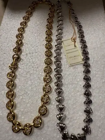 니나리치 목걸이 2개 실버 골드