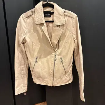 새상품급 DOMA 핑크 베이지 라이더 자켓 S 사이즈