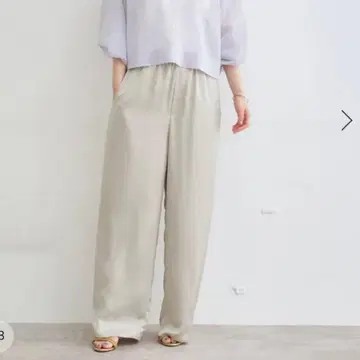 IENA 새틴 이지 팬츠 38 내추럴