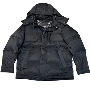 새상품급 UNIQLO+J 하이브리드 다운 오버 사이즈 후드티 블랙