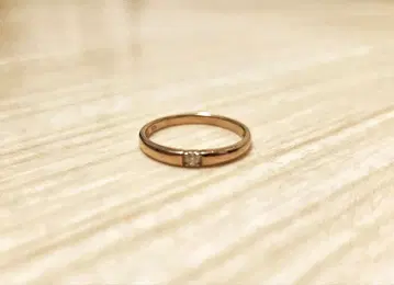 츠츠미 K10 핑크 골드 반지