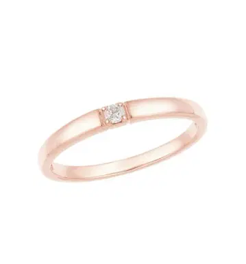 츠츠미 K10 핑크 골드 반지
