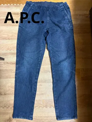 A.P.C. 허리밴딩 다크 블루 데님 S