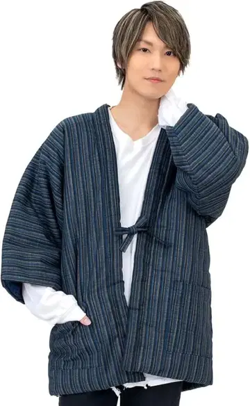 [ 특가 ] 한텐 일본제 구루메 면넣은 반텐 남성용 짱짱코 걸치는 담요