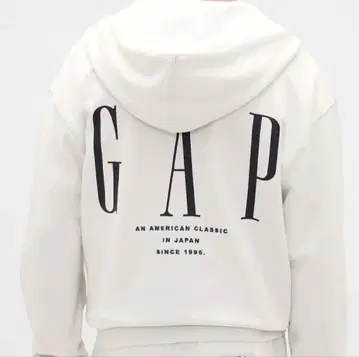 GAP 화이트 컬러 30주년 기념 후드티 M 사이즈 새상품