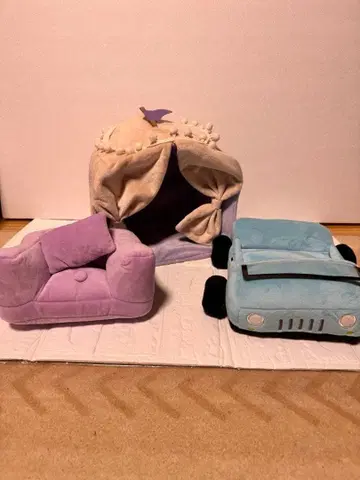 봉제 인형 세트 텐트 소파 자동차