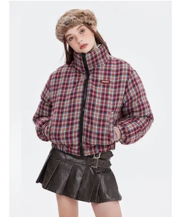 mushwear 리버서블 숏 다운 자켓