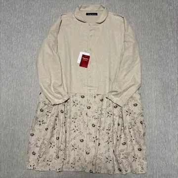 택 포함 새상품 드럭 스토어즈 오버 셔츠 코트 귀여운 보태니컬 무늬