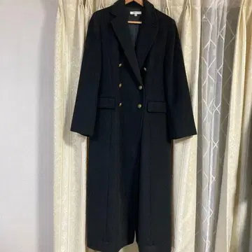 MOUSSY 블랙 롱 코트